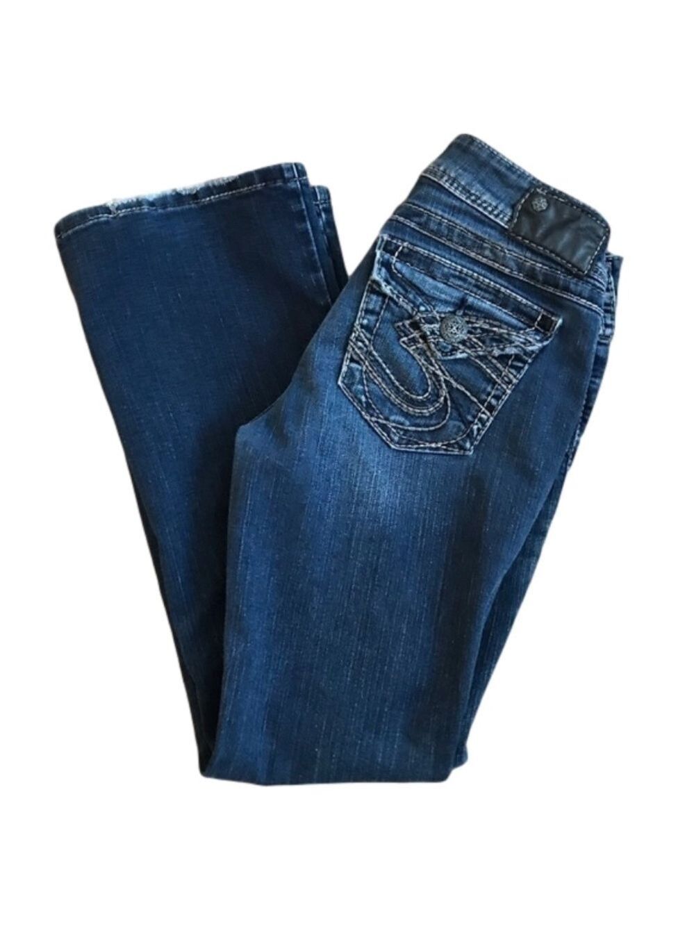 Silver Jeans Co. Suki Surplus back flap pocket stretch denim size 28x30